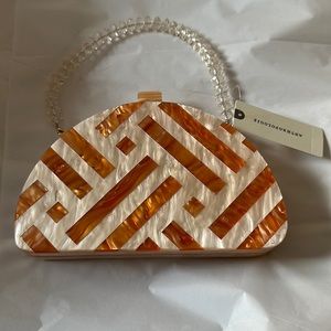 Anthropologie colourful Resin clutch